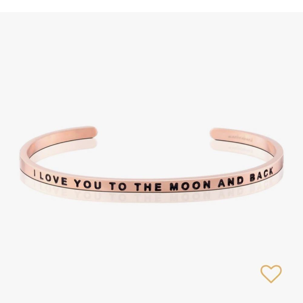 NIB MantraBand TO THE MOON AND BACK Rose Gold Original Bracelet